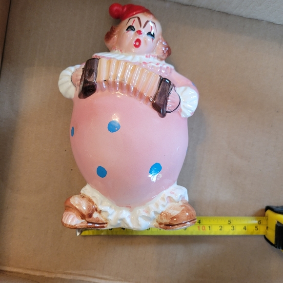 Vintage Clown Bank ~ 1960s? Japan ~ Cute & Kitschy! ~ Fun Décor Item ~ VGUC - Picture 13 of 16